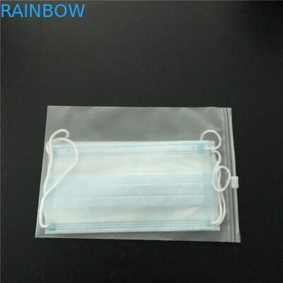 หน้ากากสำรองบรรจุภัณฑ์ถุงปิดผนึกความร้อนซิปพิมพ์กราเวียร์ด้านบนพร้อมหน้าต่าง