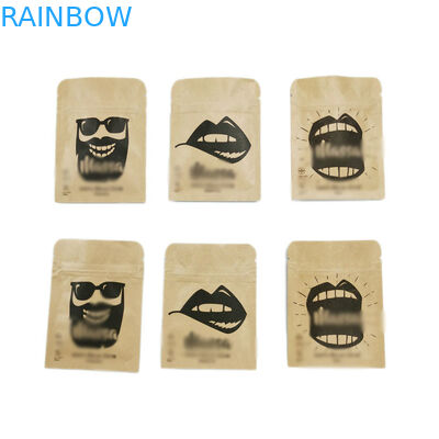 บรรจุภัณฑ์อาหาร Stand Up ถุงซิปถุงพลาสติกรีไซเคิล Ziplock สำหรับถั่ว