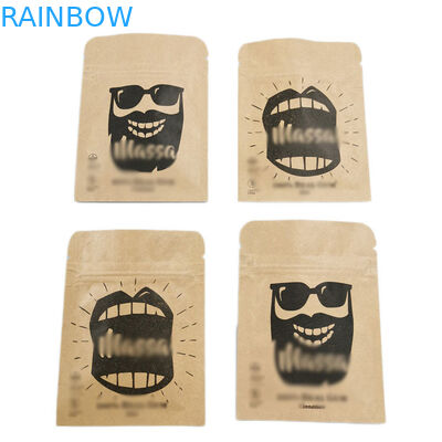 บรรจุภัณฑ์อาหาร Stand Up ถุงซิปถุงพลาสติกรีไซเคิล Ziplock สำหรับถั่ว