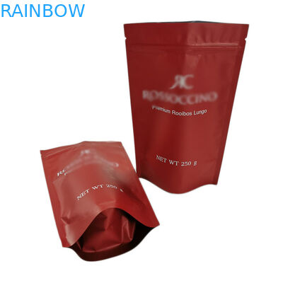 กระดาษคราฟท์เป็นมิตรกับสิ่งแวดล้อมยืนขึ้นถุง 250g ยืนขึ้นถุงพลาสติกสำหรับผงโปรตีน