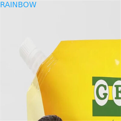 พลาสติก Doypack บรรจุภัณฑ์พลาสติกยืนขึ้นรอยรั่วออกแบบพิมพ์แบบกำหนดเอง