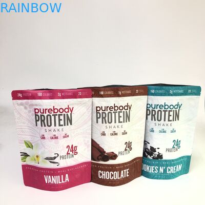 ย่อยสลายได้ยืนขึ้นถุงซิปพิมพ์กราเวียร์แบบกำหนดเองสำหรับบรรจุภัณฑ์อาหาร