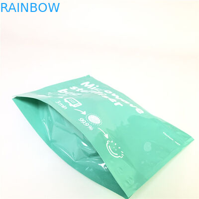 Stand Up Zipper ไมโครเวฟถุงพิมพ์แบบกำหนดเองย่อยสลายได้ความหนา 120-180 Mic