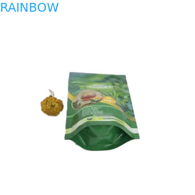 เป็นมิตรกับสิ่งแวดล้อมถุงชาบรรจุภัณฑ์ถุงบรรจุถุงยืนขึ้น Mylar ด้วยซิปล็อค