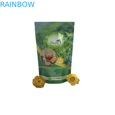 เป็นมิตรกับสิ่งแวดล้อมถุงชาบรรจุภัณฑ์ถุงบรรจุถุงยืนขึ้น Mylar ด้วยซิปล็อค