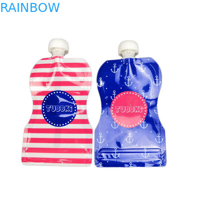 ถุงพวยนำมาใช้ใหม่บรรจุภัณฑ์เครื่องดื่มดื่มถุงของเหลวพลาสติกพิมพ์แบบกำหนดเอง