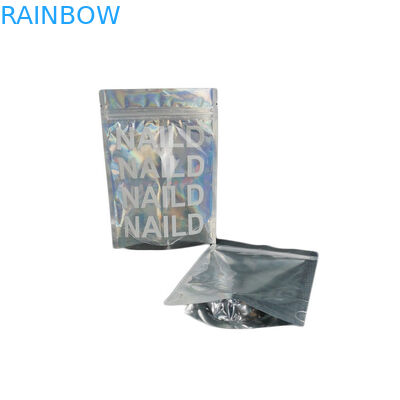 กลิ่น Mylar ผนึกยืนขึ้น Ziplock กระเป๋าเก็บอาหารรั่วหลักฐานสำหรับขนม