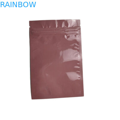 ซองขนาดเล็กที่กำหนดเองพิมพ์ถุงพลาสติกบรรจุฟอยล์ความร้อนปิดผนึกตัวอย่างด้านบนปิดผนึกได้