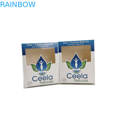 กล่องกระดาษแข็งกระดาษแข็งสีขาวบรรจุภัณฑ์ขายปลีกผลิตภัณฑ์ดูแลผิว