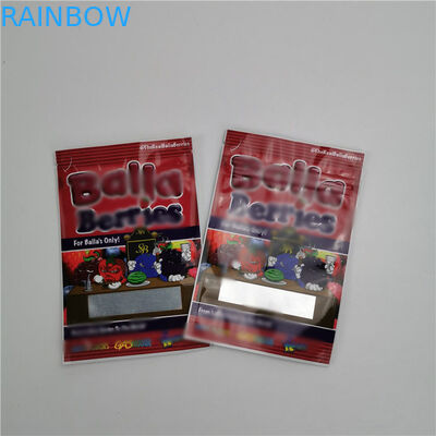 ถุงซิปถุงพลาสติกบรรจุภัณฑ์กัญชา CBD คุกกี้ลูกอมหมี Gummies บรรจุ