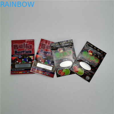 ถุงเล็กถุงพลาสติกบรรจุภัณฑ์ 100% อุตสาหกรรมอินทรีย์ป่าน CBD บรรจุเหนียว