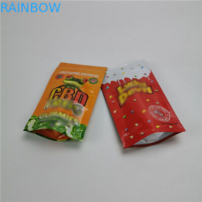 CBD 3 ด้านตราพิมพ์เองยืนถุงฟอยล์บรรจุภัณฑ์ถุงลามิเนตวัสดุ