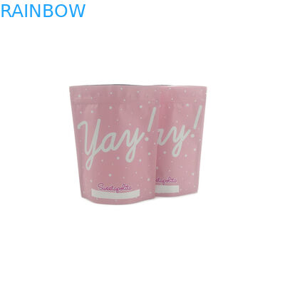 ถุงพลาสติกผนึกบรรจุภัณฑ์ Ziplock มันนี่ธรรมชาติขัดผิวพิมพ์กราเวียร์