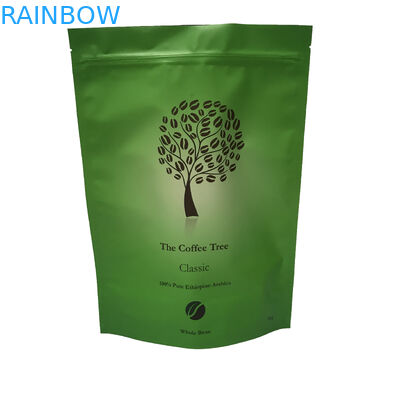 ฟอยล์อลูมิเนียมฟอยล์บรรจุถุง Ziplock Doypack กาแฟ Mylar ถุงแมตต์พื้นผิว