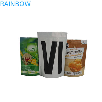 อาหารเกรด Stand Up Pouches ผงบรรจุภัณฑ์ถุงชาอินทรีย์พิมพ์แบบกำหนดเอง