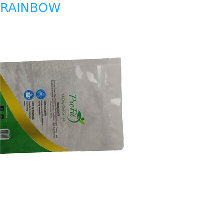 อาหารเกรด Stand Up Pouches ผงบรรจุภัณฑ์ถุงชาอินทรีย์พิมพ์แบบกำหนดเอง