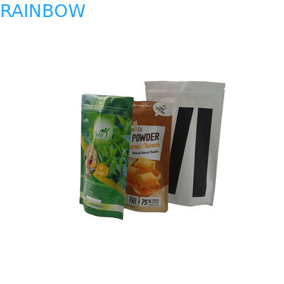 ถุงถั่วลิสงผงฟอยล์ถุงบรรจุภัณฑ์พื้นผิวเคลือบฉลากส่วนตัววัสดุพลาสติก