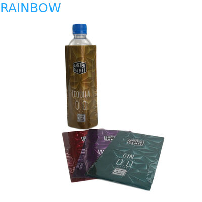 การพิมพ์ออฟเซตความร้อนฉลากขวดหดสัตว์เลี้ยง / พีวีซีมีความยืดหยุ่นการออกแบบที่กำหนดเอง