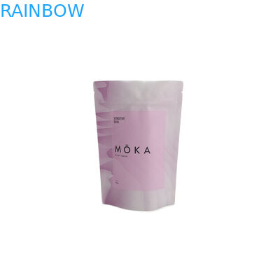 กาแฟชาย่อยสลายได้ฟอยล์บรรจุภัณฑ์ถุงวัสดุพลาสติก Ziplock โลโก้ที่กำหนดเอง