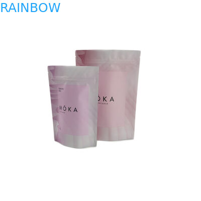 กาแฟชาบรรจุภัณฑ์อาหารถุงฟอยล์อลูมิเนียมยืนขึ้นกระเป๋า Ziplock พิมพ์แบบกำหนดเอง