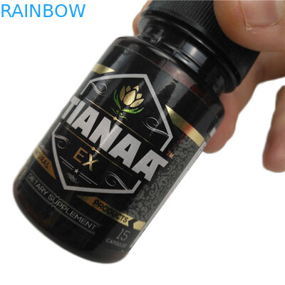 ขวดน้ำเครื่องดื่มหดแขนฉลากพลาสติกสีเต็มรูปแบบที่พิมพ์