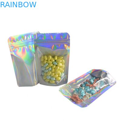 สามด้านตราบรรจุภัณฑ์ถุงบรรจุภัณฑ์อาหารขนมขบเคี้ยวเคลือบพลาสติกด้วย Ziplock