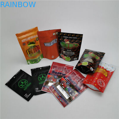 ถุงพลาสติกทนเด็กบรรจุภัณฑ์ถุงทางออก Mylar สำหรับบรรจุภัณฑ์ Gummies CBD