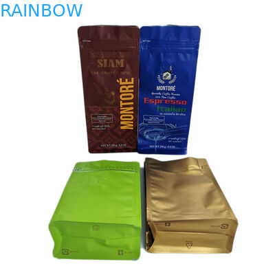 อลูมิเนียมฟอยล์ความร้อนถุงชาปิดผนึก, ถุงก้นถุงกาแฟแบบแบนพร้อมวาล์ว