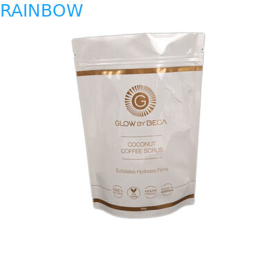 สครับขัดผิวสีขาวมันเงา 150 ไมครอนซองซิปตั้งได้