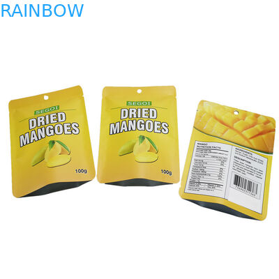 แพ็คเก็ตผลไม้แห้งฟอยล์บรรจุภัณฑ์ขนมขบเคี้ยวผนึก