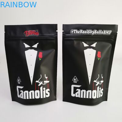 วัชพืชอลูมิเนียมฟอยล์คุกกี้ CBD 3x4 ถุงซิปยืนขึ้น