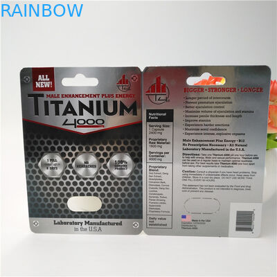 บรรจุภัณฑ์พุพองตุ่มบัตร 12 มม. Cap ชายแรด