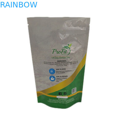 บรรจุภัณฑ์ถุงชาผิวมันวาวแบบกำหนดเองพิมพ์ได้