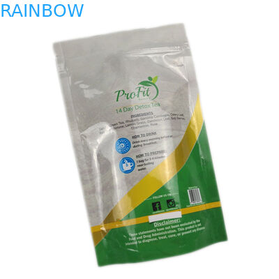 ผนึกซิปล็อคถุงบรรจุภัณฑ์ชาผิวมันวาว