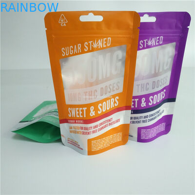 การพิมพ์ดิจิตอล 3.5g 7g 14g 28g ถุง Gummy Herbal Weed