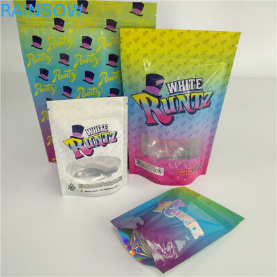 CBD Weed Stand Up Gravure Printing ถุงพลาสติกบรรจุภัณฑ์