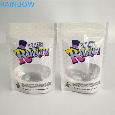 3.5g 7g 14g ฟิล์มโฮโลแกรมยืนขึ้นบรรจุภัณฑ์กระเป๋า