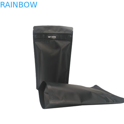 สีดำด้านคู่ซิป CMYK ถุงพลาสติกบรรจุภัณฑ์