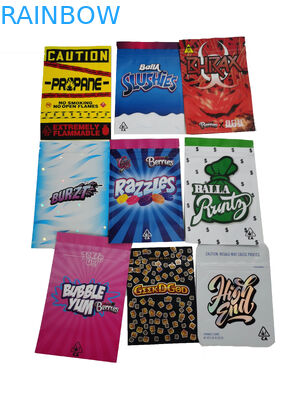 ตัวอย่างฟรีซองเด็กที่กำหนดเองหลักฐานการแพทย์อร่อย Doypack ยืนขึ้นกระเป๋าด้วยซิปคู่