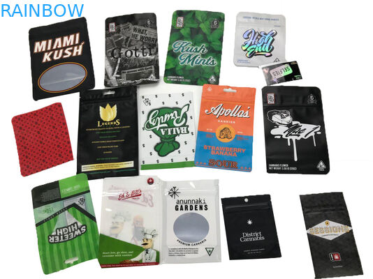 ตัวอย่างฟรีซองเด็กที่กำหนดเองหลักฐานการแพทย์อร่อย Doypack ยืนขึ้นกระเป๋าด้วยซิปคู่