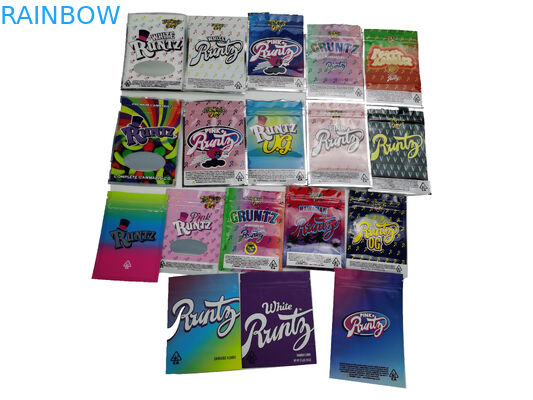 ตัวอย่างฟรีซองเด็กที่กำหนดเองหลักฐานการแพทย์อร่อย Doypack ยืนขึ้นกระเป๋าด้วยซิปคู่