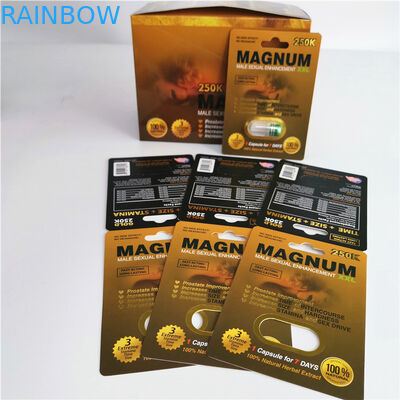 แรด 69 ชายเสริมทางเพศยาบรรจุภัณฑ์ 3d การ์ด capsul ตุ่มสำหรับการแสดงผล