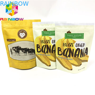 กระเป๋าที่พิมพ์แบบกำหนดเองพร้อมถุงขัดผิวแบบ ziplock พร้อมรอยหยัก