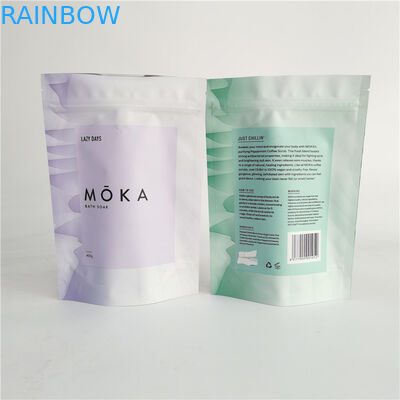 ถุงบรรจุภัณฑ์ถุง Ziplock ขัดผิวสำหรับเกลืออาบน้ำด้วยฟอยล์ภายใน