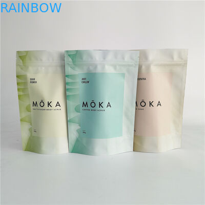 ถุงบรรจุภัณฑ์ถุง Ziplock ขัดผิวสำหรับเกลืออาบน้ำด้วยฟอยล์ภายใน