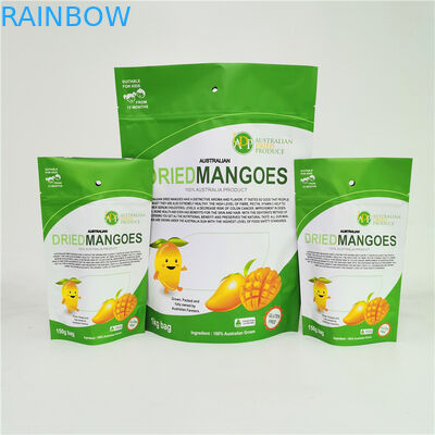 500 กรัม 1 กิโลกรัมที่กำหนดเอง Doypack Ziplock กระเป๋าผลไม้แห้งถุงบรรจุภัณฑ์ Mylar ถุงฟอยล์