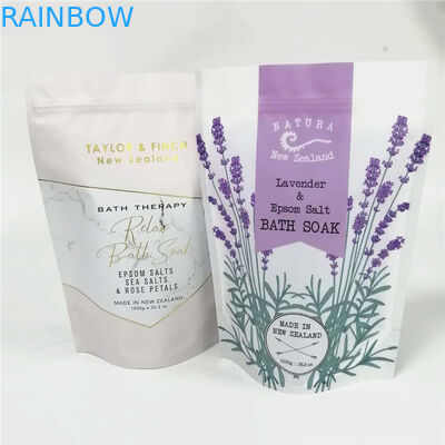 บอดี้สครับขัดผิวด้วยถุงอลูมิเนียมฟอยล์พร้อมซิปสำหรับใส่เกลือ