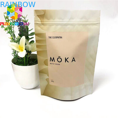 ถุง Ziplock สำหรับอาหารอลูมิเนียมฟอยล์ยืนขึ้นถุงถุงบรรจุภัณฑ์โลโก้ที่กำหนดเอง