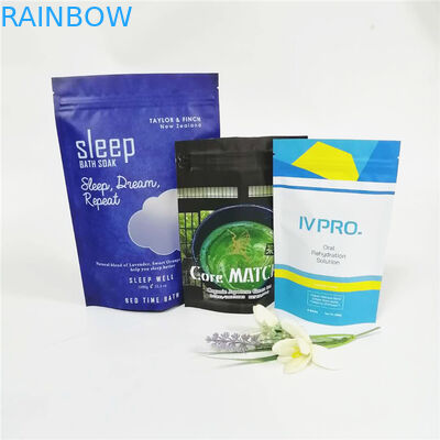 ถุงอลูมิเนียมฟอยล์พิมพ์แบบเต็มสีซุปเปอร์อลูมิเนียมฟอยล์ PE เกลืออาบน้ำบรรจุภัณฑ์