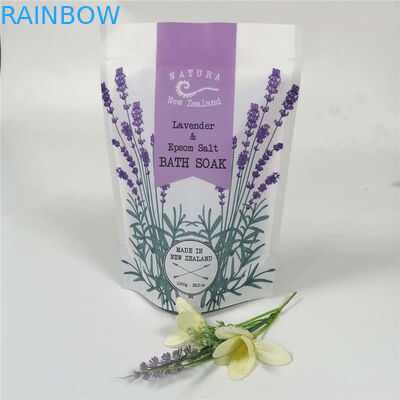 ถุงอลูมิเนียมฟอยล์พิมพ์แบบเต็มสีซุปเปอร์อลูมิเนียมฟอยล์ PE เกลืออาบน้ำบรรจุภัณฑ์